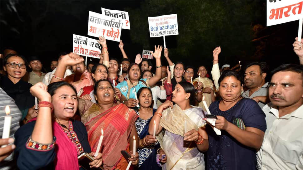 BJP leader walks barefoot demanding CBI probe in Kathua gangrape case