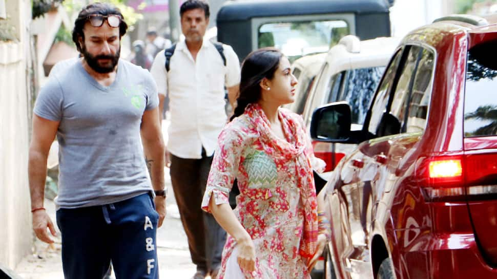 Sara Ali Khan spotted with daddy Saif Ali Khan in Bandra—See pics