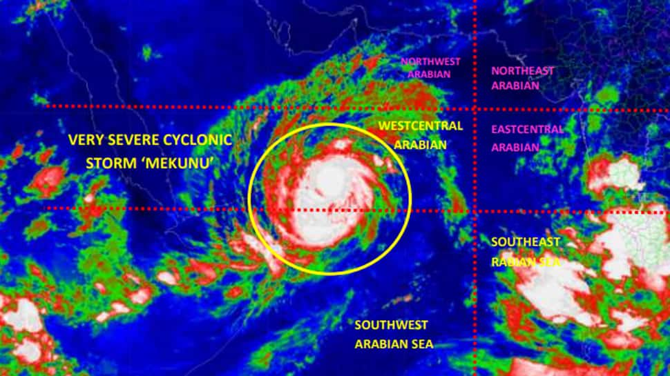 Very severe cyclonic storm &#039;Mekunu&#039; may move northwards from Southwest Arabian Sea in next 24 hours 