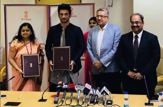 I am delighted to associate with NITI Aayog, will contribute to my fullest: Sushant Singh Rajput