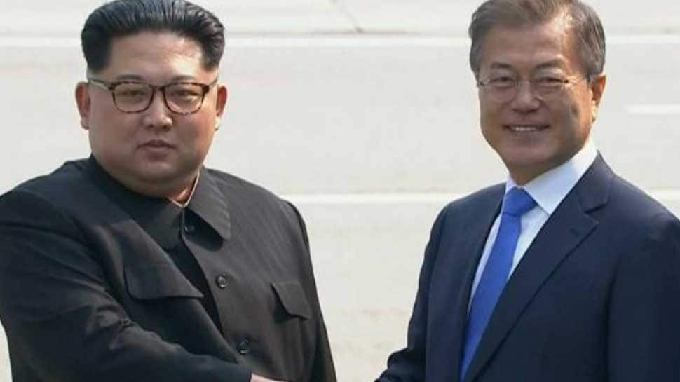 Two Korean leaders meet in a surprise summit in border truce village