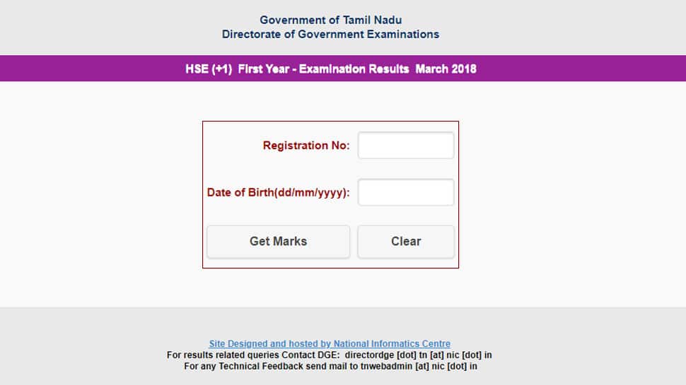 Tamil Nadu HSC Plus One results 2018 declared, Check results at tnresults.nic.in, dge.tn.nic.in