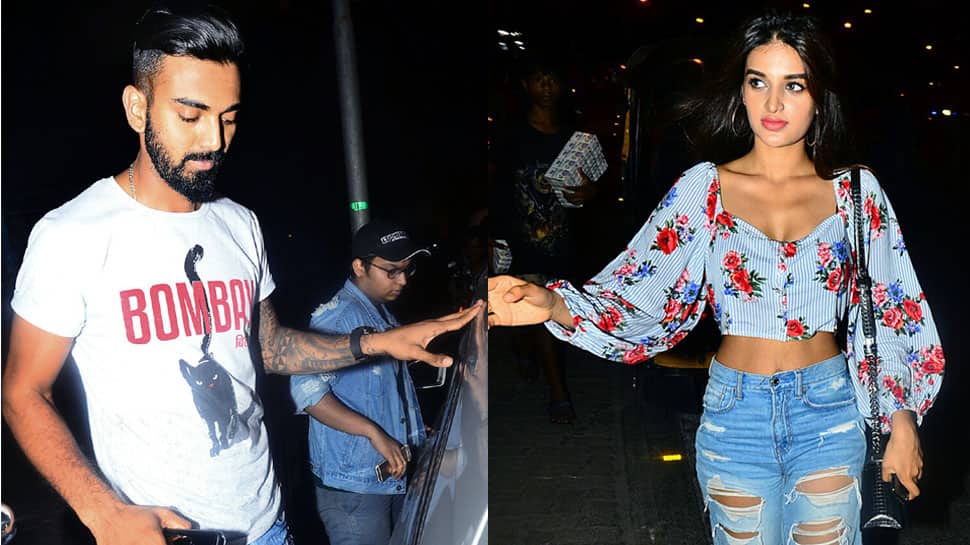 Nidhhi Agerwal and cricketer KL Rahul spotted together in Bandra—Pics 