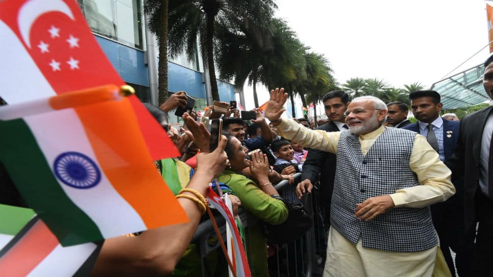 PM Narendra Modi hails close ties between India and Singapore