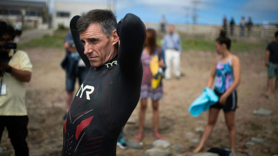 Frenchman swimmer Ben Lecomte begins Pacific Ocean crossing attempt