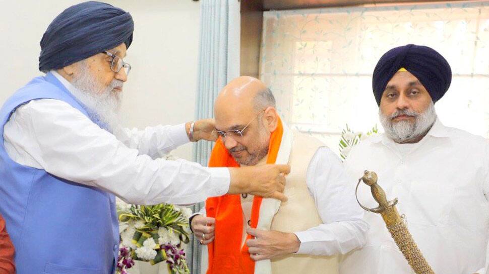 Amit Shah meets Badals; Shiromani Akali Dal calls BJP &#039;permanent ally&#039;