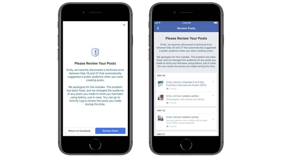 Another privacy goof-up? FB bug asked 14 million users to make public post