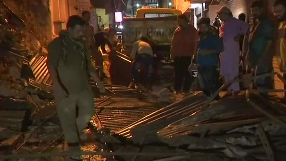 Two-storey building collapses like pack of cards in Bhopal: Watch