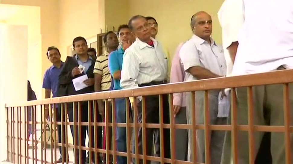 Voting underway in Karnataka&#039;s Jayanagar constituency