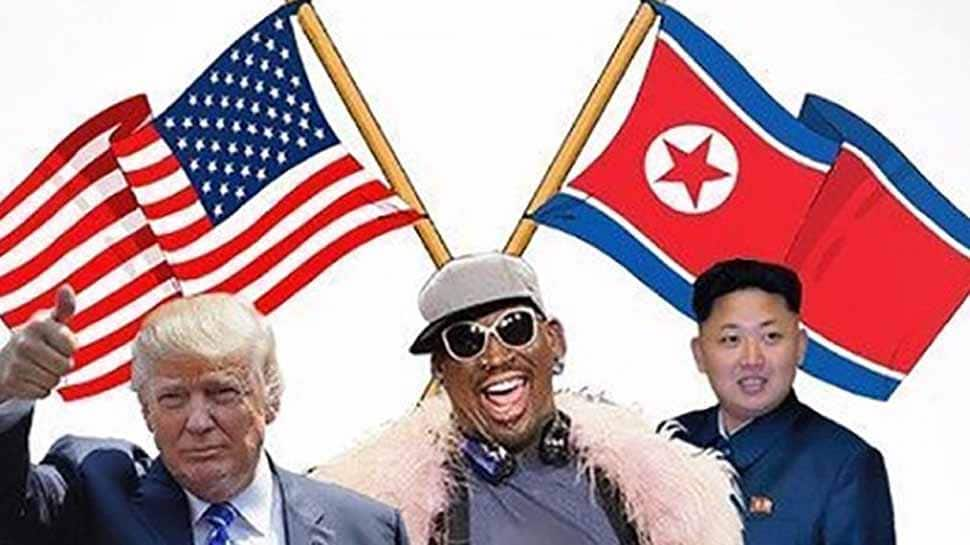 Former NBA star Dennis Rodman arrives in Singapore for  Donald Trump-Kim Jong summit