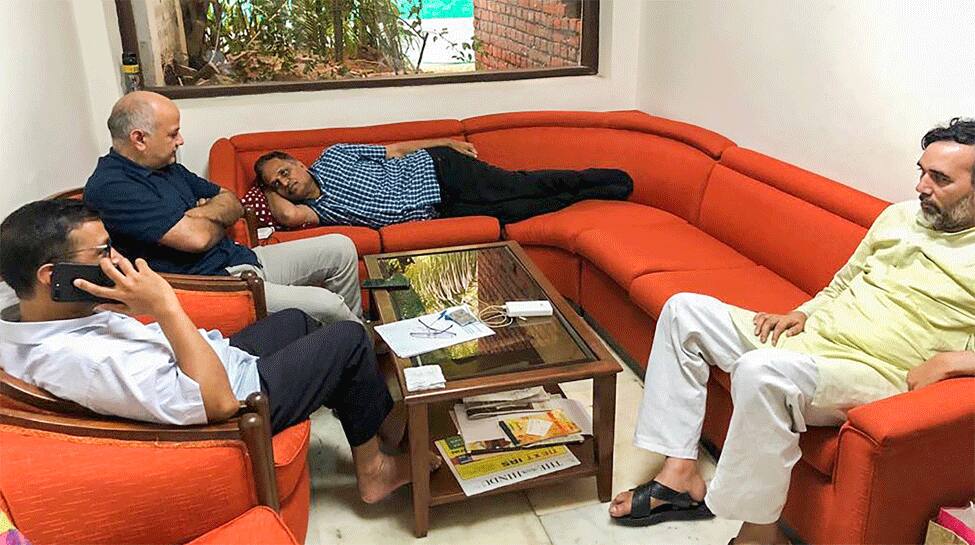 Arvind Kejriwal and colleagues to spend second night at LG office