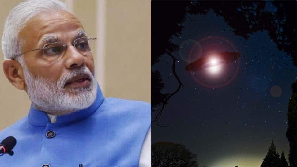 UFO spotted near PM Modi&#039;s home? Twitterati speculates hilarious theories