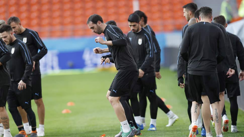 FIFA World Cup 2018: Uruguay&#039;s full soccer squad trains before Egypt clash