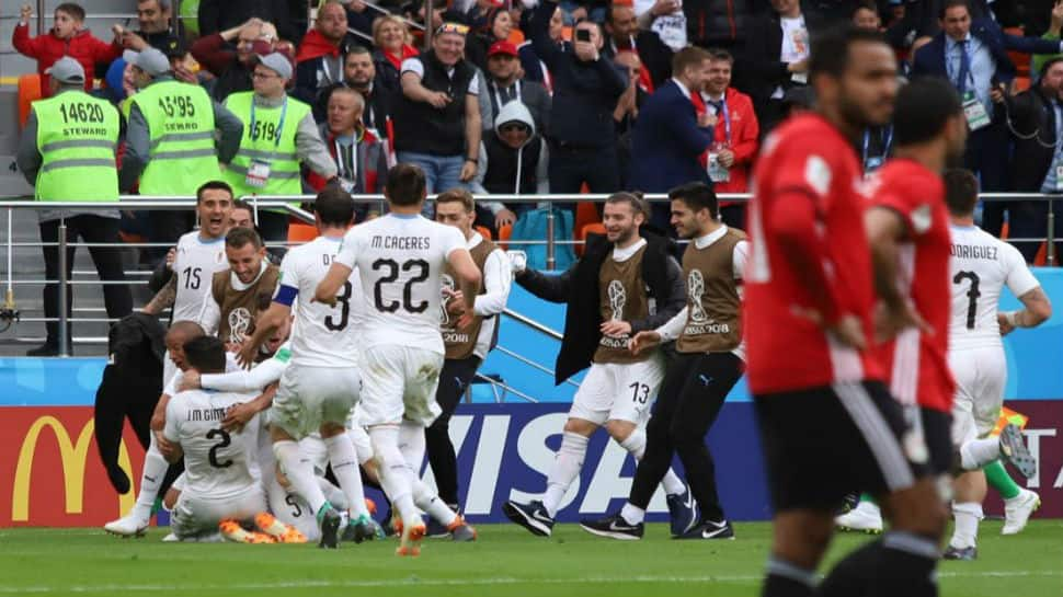 FIFA World Cup 2018: Uruguay beat Egypt with 89th-minute Gimenez goal