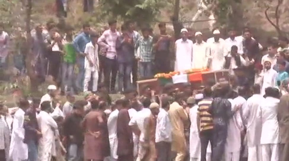 Rifleman Aurangzeb laid to rest with full state honours, hundreds attend last rites in Poonch