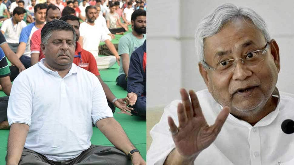 Top Bihar BJP leaders attend International Yoga Day celebrations, Nitish Kumar skips event yet again