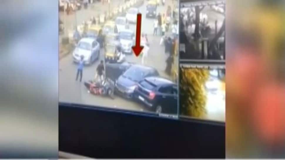 Watch: Woman slams accelerator instead of brake, injures 8 in Mumbai
