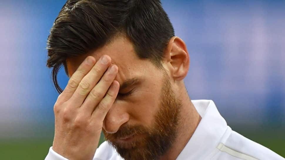 Stressed Lionel Messi enduring a FIFA World Cup 2018 of nightmares