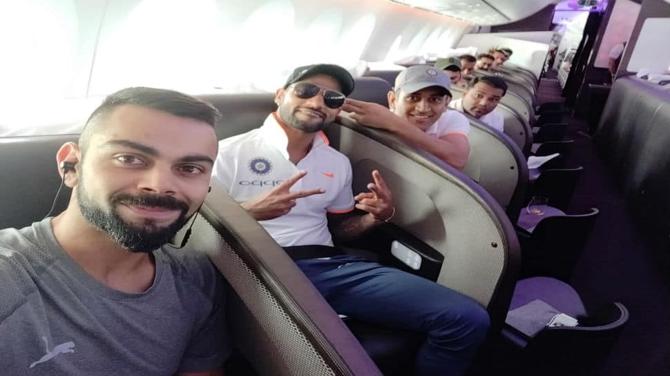 Smiles and selfies galore as Team India cricketers depart for long-drawn England tour