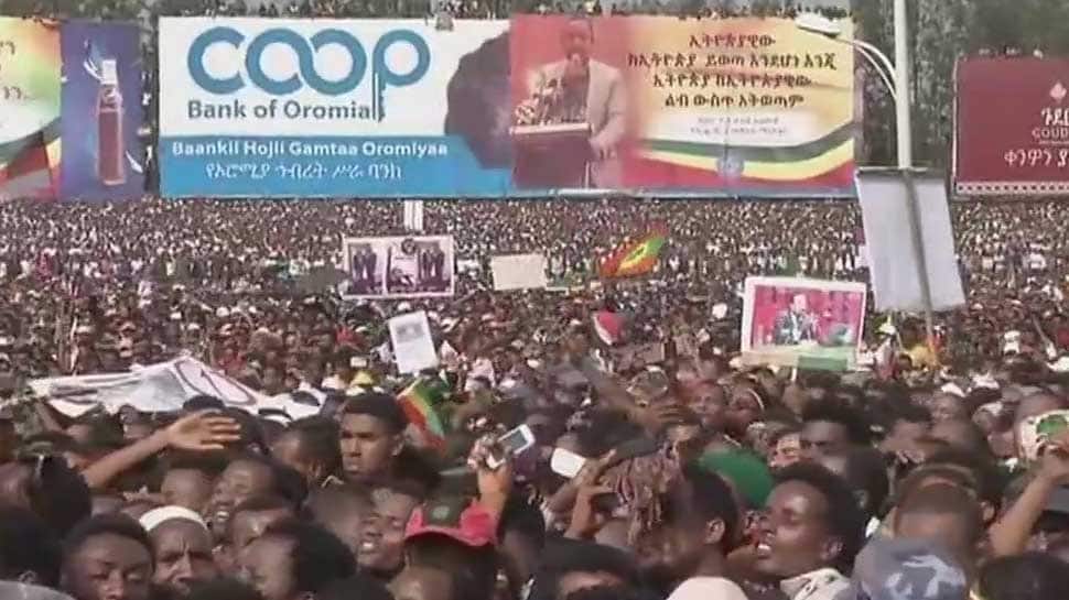Ethiopia&#039;s PM escapes unhurt after grenade blast at rally, 1 dead   