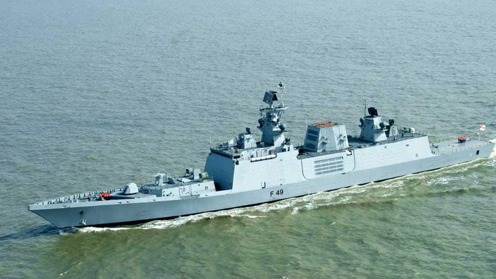 INS Sahyadri - India&#039;s indigenously built guided missile stealth Frigate - reaches Pearl Harbour for &#039;RIMPAC&#039; 2018