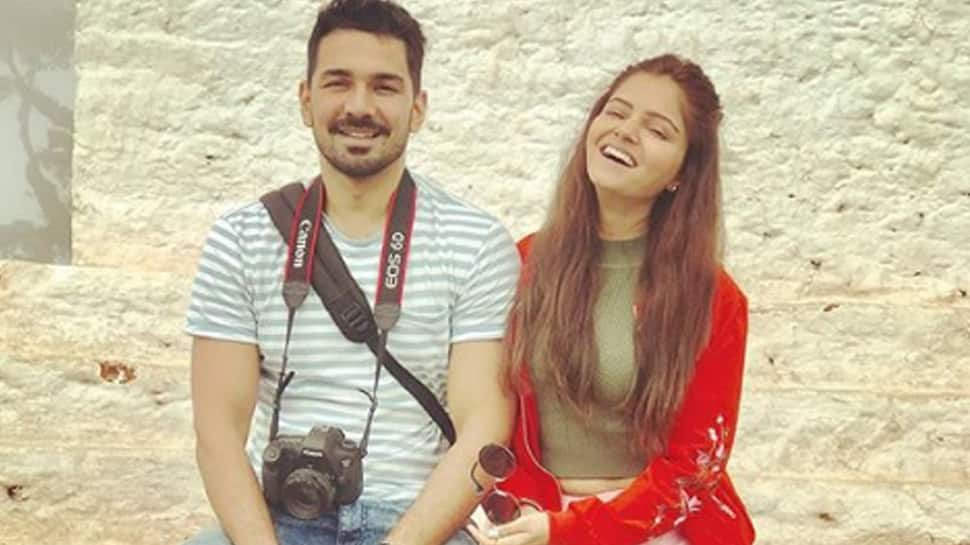 Newlyweds Rubina Dilaik and Abhinav Shukla share cutesy lip kiss at Mumbai reception—Watch 