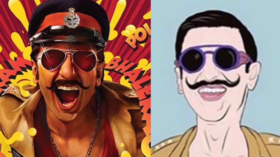 Ranveer Singh&#039;s caricature in &#039;Simmba&#039; avatar will make you go ROFL—Pic