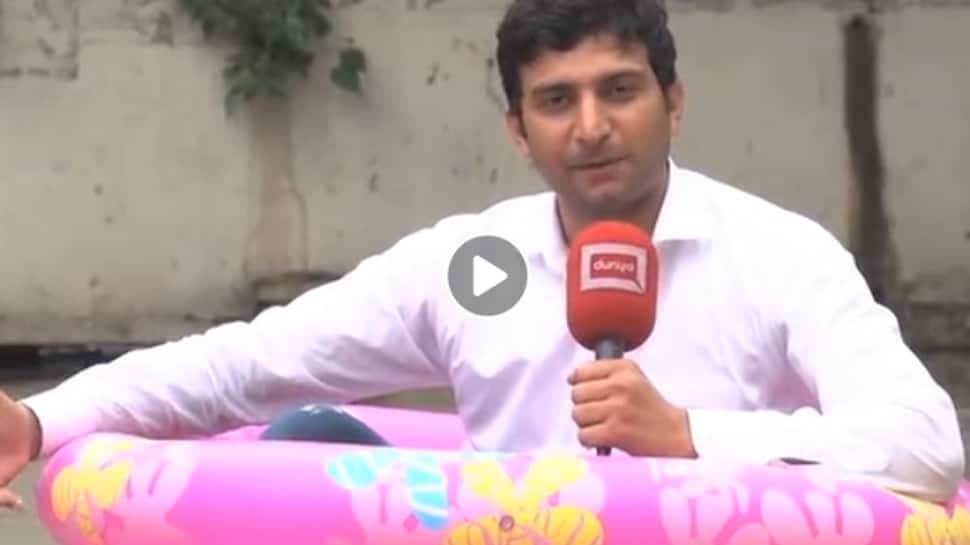 This Journalist reporting from a kid&#039;s pool has left the internet in splits—Watch 