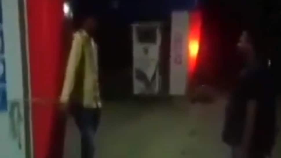 Employee tied, whipped by petrol pump owner for being absent from work — Watch shocking video