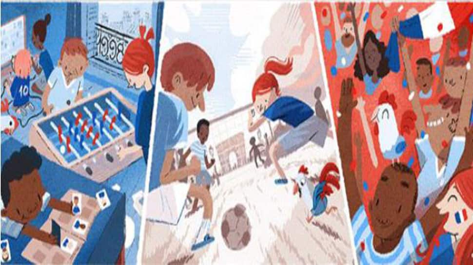 Google celebrates start of FIFA World Cup 2018 quarterfinals with Doodle
