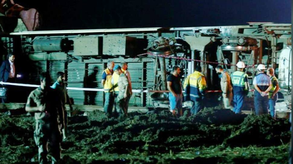 24 killed, over 100 injured as train derails in Turkey after heavy rain