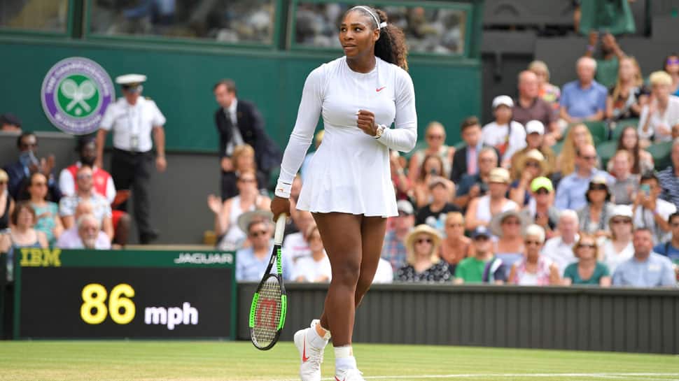 Serena Williams enter Wimbledon quarter-finals, beat Russia&#039;s Evgeniya Rodina 