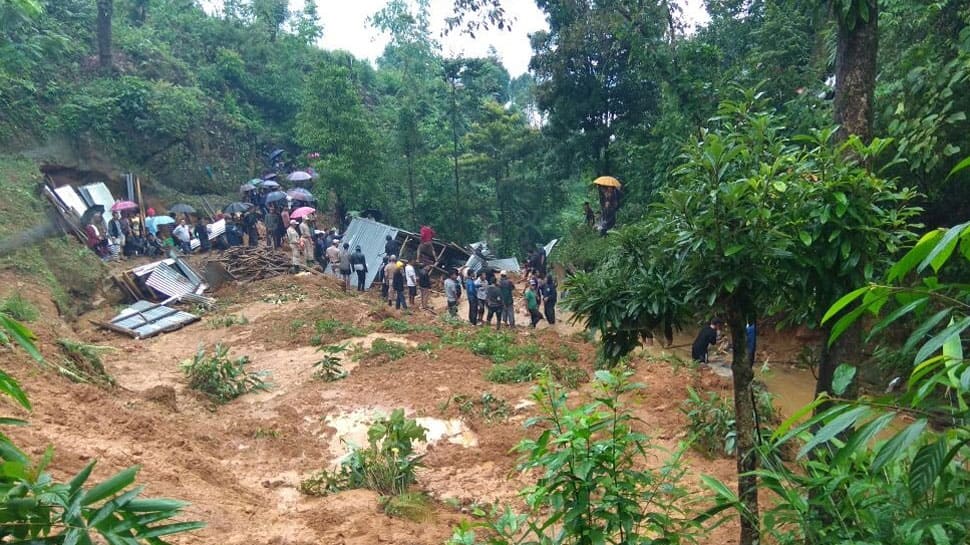 9 dead as landslide hits Manipur's Tamenglong | North East News | Zee News