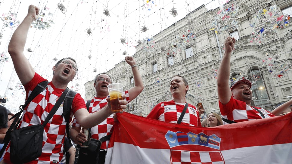  FIFA World Cup 2018: Croatia fans eclipse low-key French in final build-up