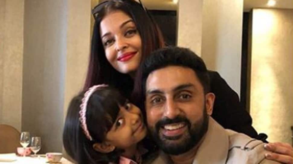 Abhishek Bachchan shares an adorable family pic with Aishwarya Rai Bachchan and Aaradhya Bachchan
