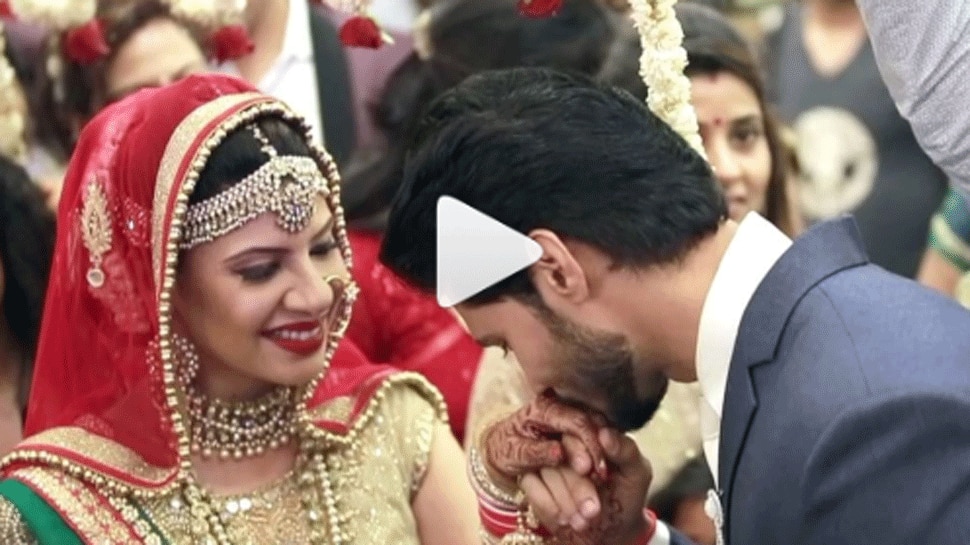 Sambhavna Seth and Avinash Dwivedi&#039;s wedding montage is pure romance - Watch