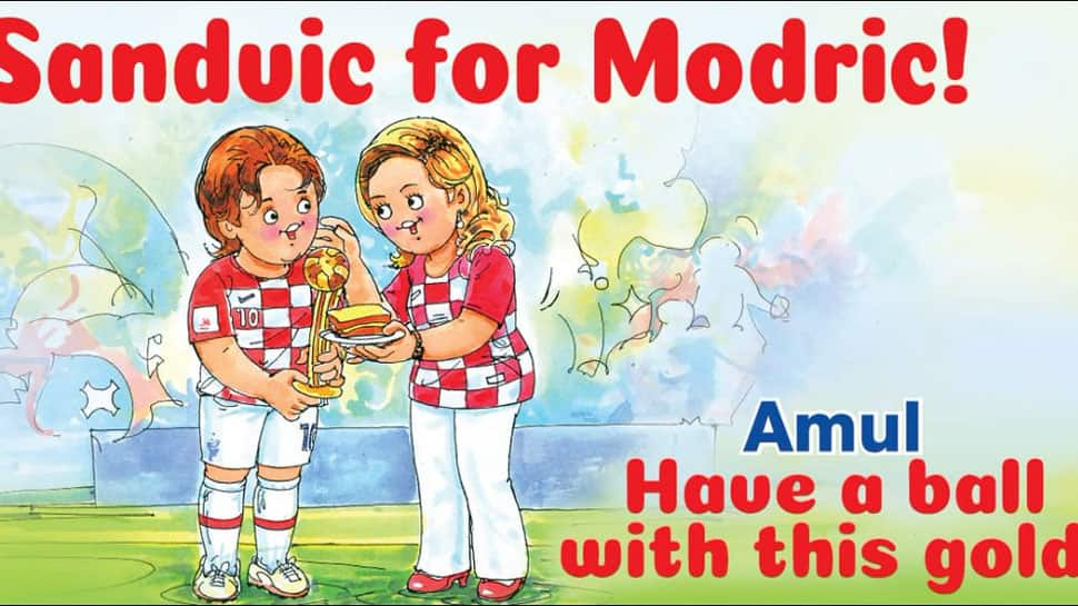 Sanduic for Modric: Amul&#039;s unique tribute to Croatia&#039;s &#039;Golden Ball&#039; winner of FIFA World Cup 2018