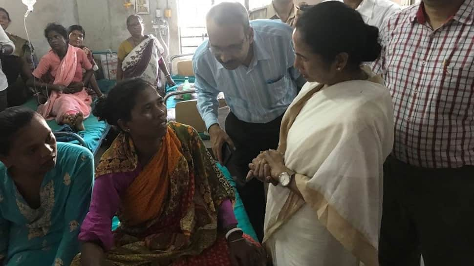 West Bengal CM Mamata Banerjee visits tent collapse victims at Midnapore hospital