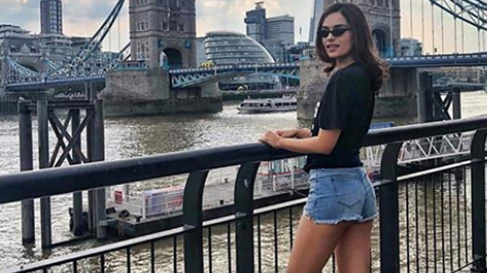 Manushi Chillar&#039;s holiday pic in denim shorts will drive away your Monday morning blues