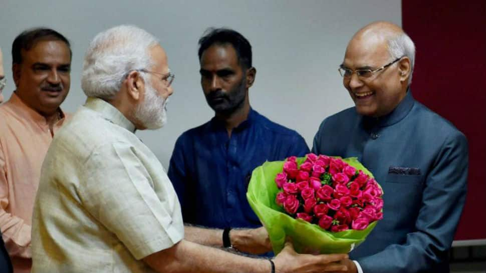 PM Narendra Modi congratulates President Ram Nath Kovind on completing first year in office