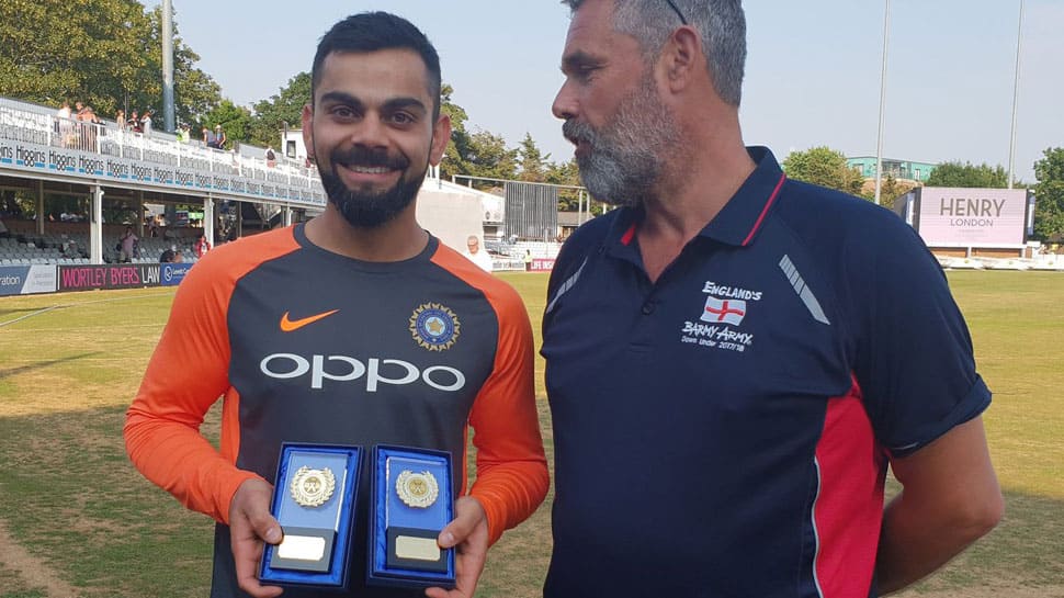The Barmy Army names Kohli as International Player of the Year for 2017, 2018
