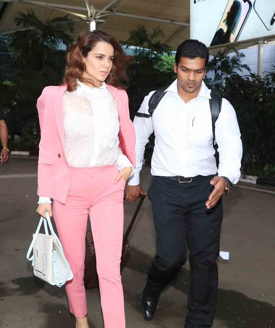 Bollywood Actresses in Hot Pink Pant Suit: Kangana Ranaut's