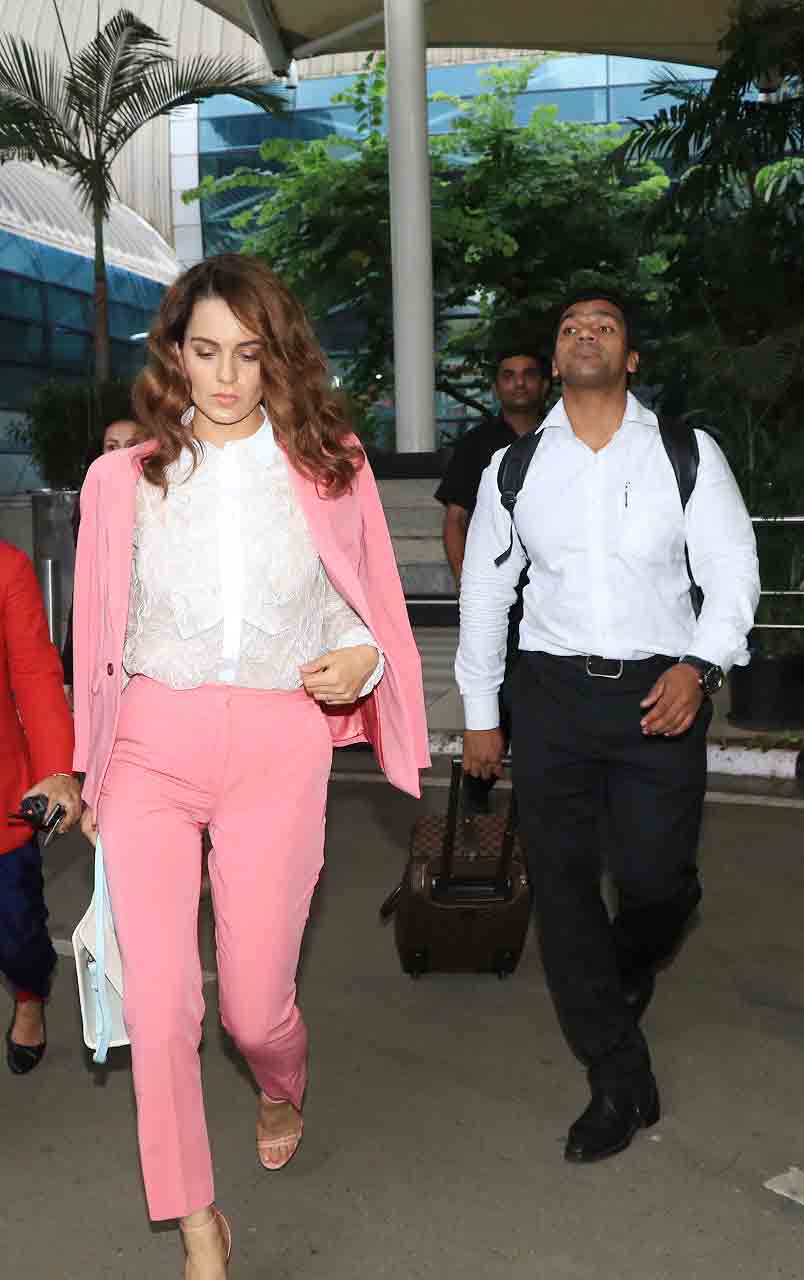 In Pics: Kangana Ranaut's pink pantsuit is a must-have for every