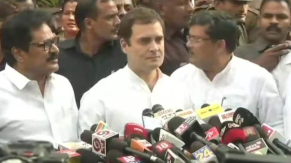 Rahul Gandhi meets ailing Karunanidhi in hospital, says he is stable