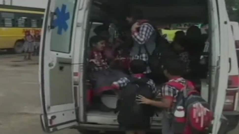 Patients can wait: Ambulance used as school bus to ferry children