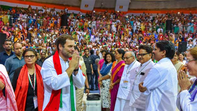 Rahul Gandhi slams RSS, BJP &#039;ideology&#039; of having no place for women