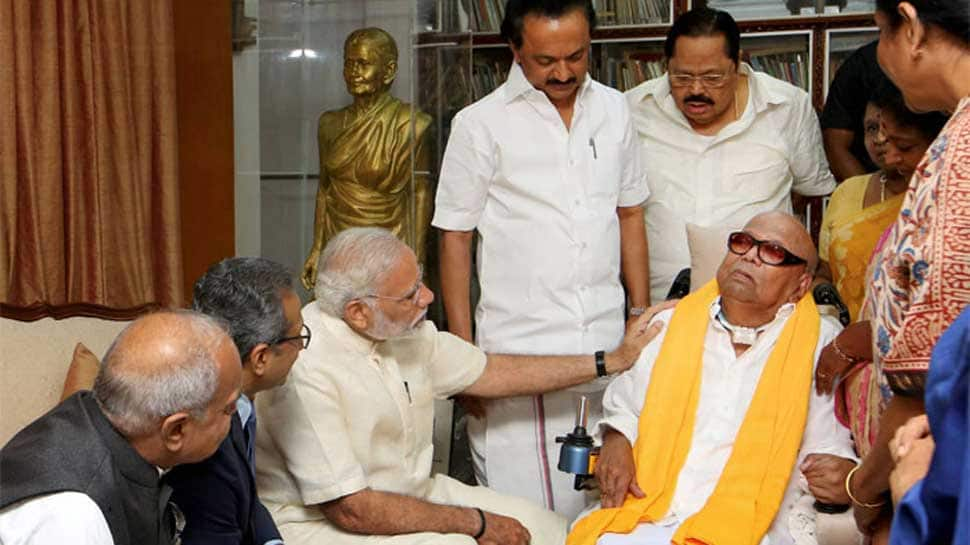 We have lost a stalwart: PM Modi expresses deep sadness over DMK president M Karunanidhi&#039;s death