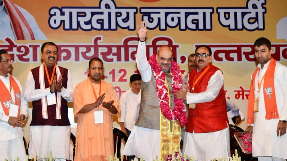 Amit Shah aims high ahead of Lok Sabha elections, tells BJP&#039;s UP unit to target 74 seats