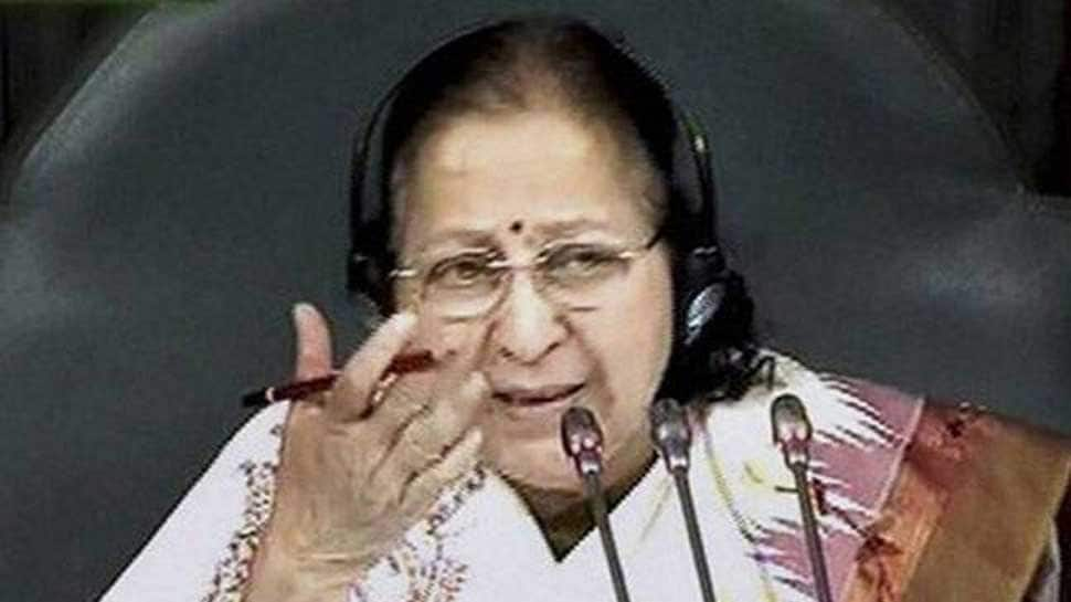 Lok Sabha Speaker Sumitra Mahajan breaks down while remembering &#039;elder brother&#039; Somnath Chatterjee