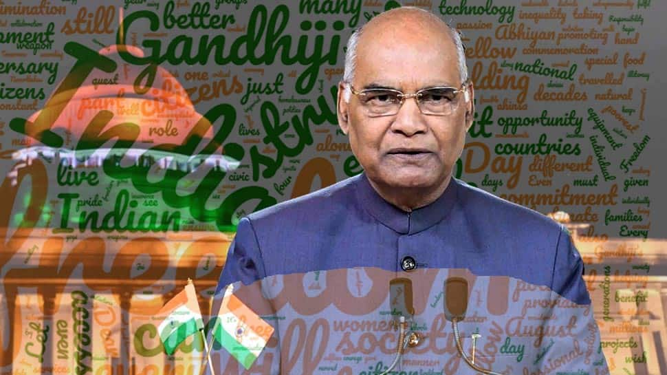 These are the words President Ram Nath Kovind used the most in his Independence Day eve speech: A wordcloud